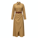 Pia™ | Robe longue à manches longues