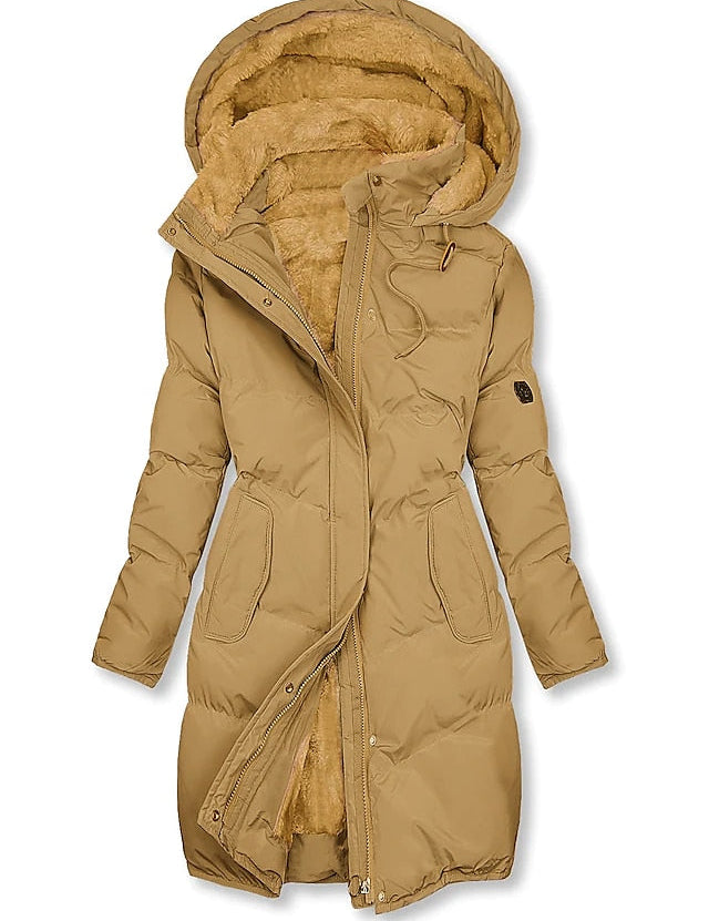 Antonella Manteau Femme Hiver – Modèle Chaud Isolé avec Doublure & Fermeture Zippée