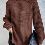 Gianna Pull à Col Roulé Femme – Pull en maille doux et chaud avec coupe élégante décontractée