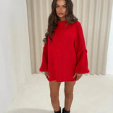 Kylan Pull Femme Oversize Col Roulé – Maille Douce, Coupe Ample & Style Moderne