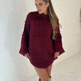 Kylan Pull Femme Oversize Col Roulé – Maille Douce, Coupe Ample & Style Moderne