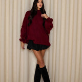 Kylan Pull Femme Oversize Col Roulé – Maille Douce, Coupe Ample & Style Moderne