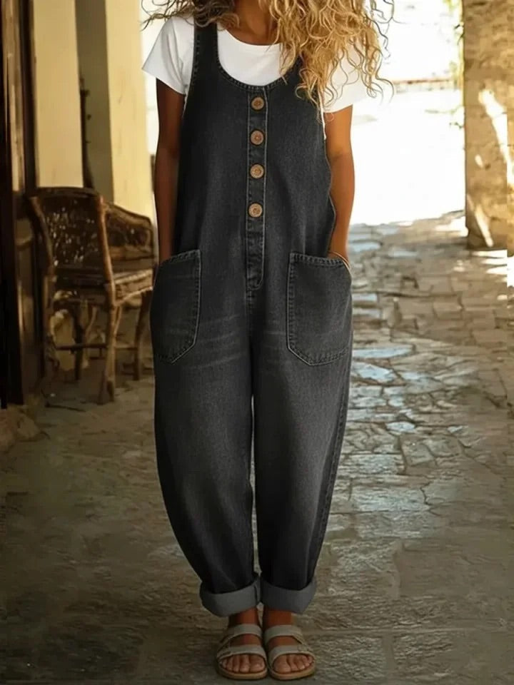 Ruth - jean en coton effet vintage pour femme - vue 2