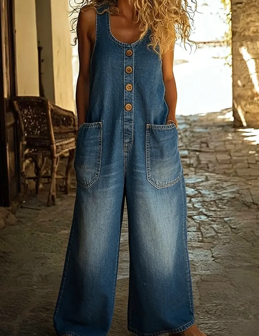 Ruth - jean en coton effet vintage pour femme