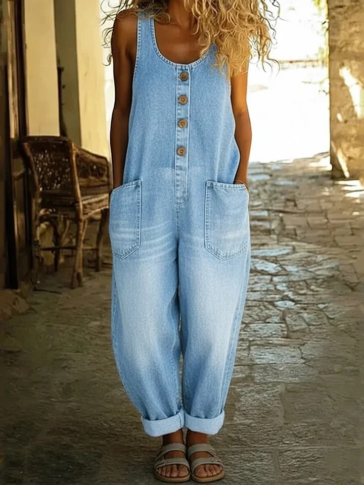 Ruth - jean en coton effet vintage pour femme - vue 3