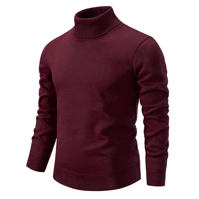 Olsen Pull Col Roulé Homme Slim Fit – Pull Élégant et Extensible au Design Intemporel