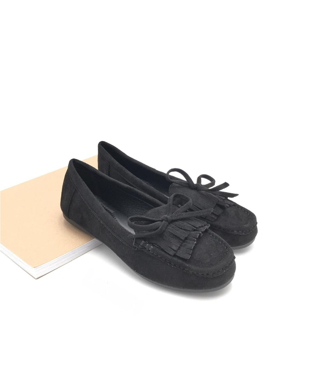 Vanille - Mocassins à franges noirs - photo 2