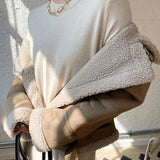 Morgan Veste Femme Doublée Faux Mouton – Zip Frontal, Chaleur Confort & Style Moderne