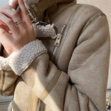 Morgan Veste Femme Doublée Faux Mouton – Zip Frontal, Chaleur Confort & Style Moderne