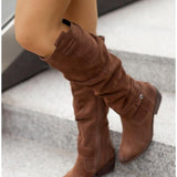 Lina Bottes d’Hiver Femme en Suédine – Bottines Chaudes avec Doublure Thermique et Semelle Antidérapante