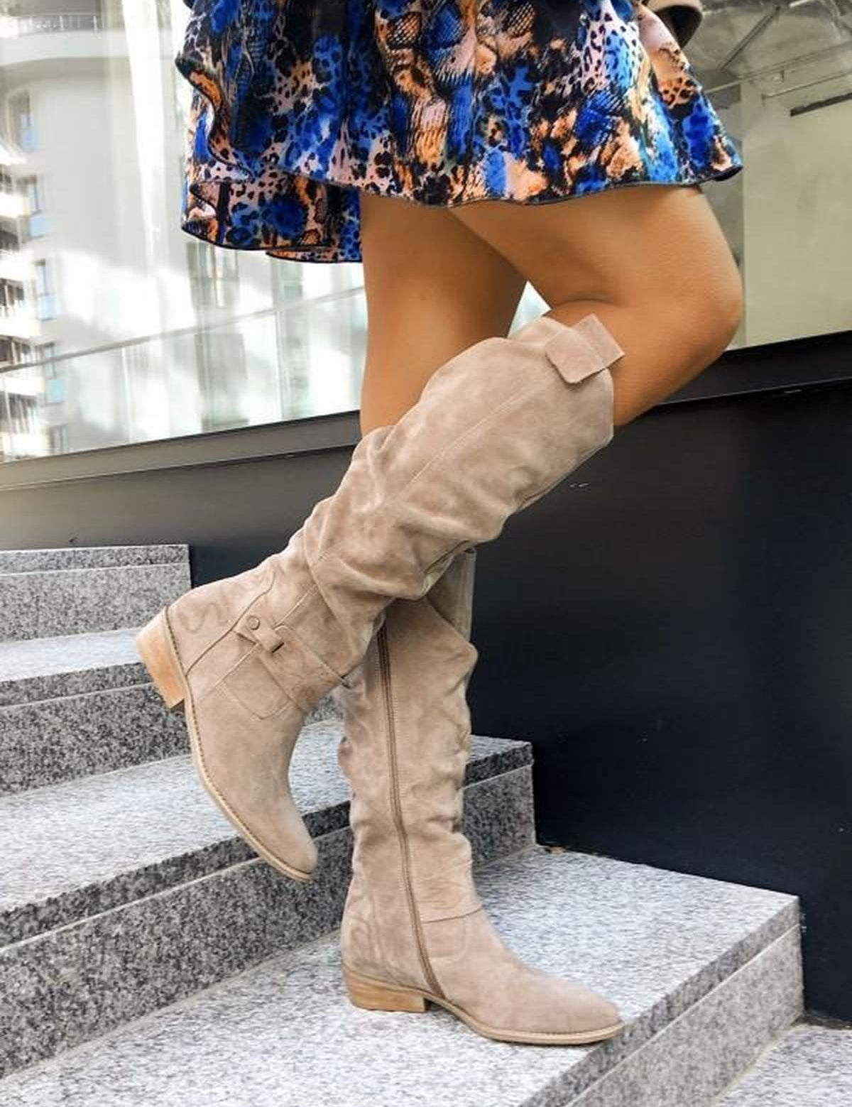 Lina Bottes d’Hiver Femme en Suédine – Bottines Chaudes avec Doublure Thermique et Semelle Antidérapante