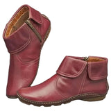 Leila Bottes Femme – Bottines Imperméables en Cuir Souple avec Semelle Antidérapante