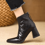 Claudine - Bottines de luxe à talon moyen