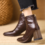 Claudine - Bottines de luxe à talon moyen