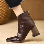 Claudine - Bottines de luxe à talon moyen