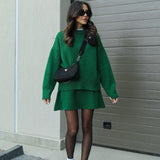 Lucie Ensemble Femme – Ensemble Automnal Doux en Laine Confortable & Élégant