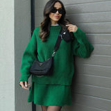 Lucie Ensemble Femme – Ensemble Automnal Doux en Laine Confortable & Élégant